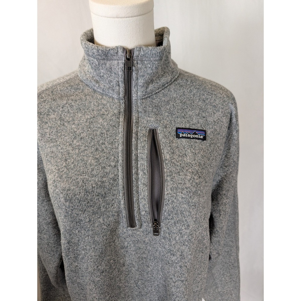 Patagonia Better Sweater 1/4 Zip Pullover Fleece Grey Heather Mens Size Medium